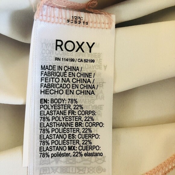 Roxy Kaileo Womens High-Waisted Ankle Leggings Mellow Rose Cloud Colors Large - Picture 14 of 14